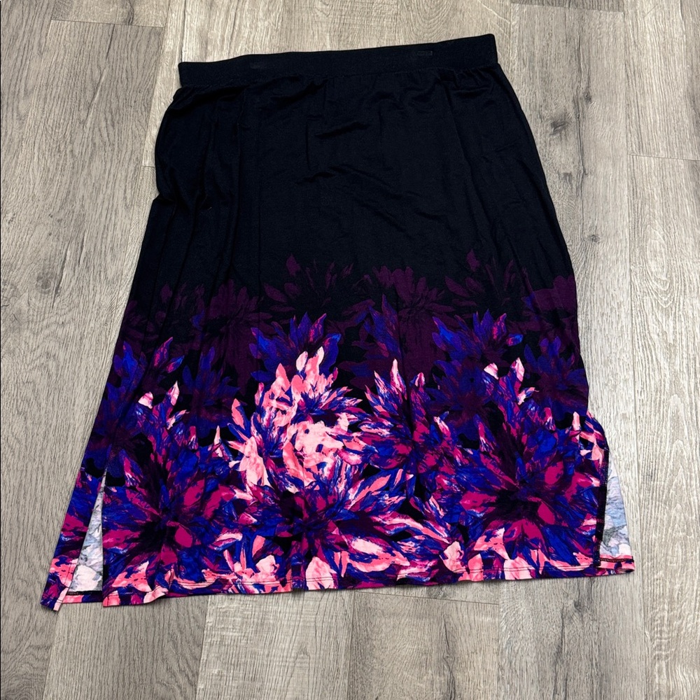 Dana Buchman Floral Skirt
